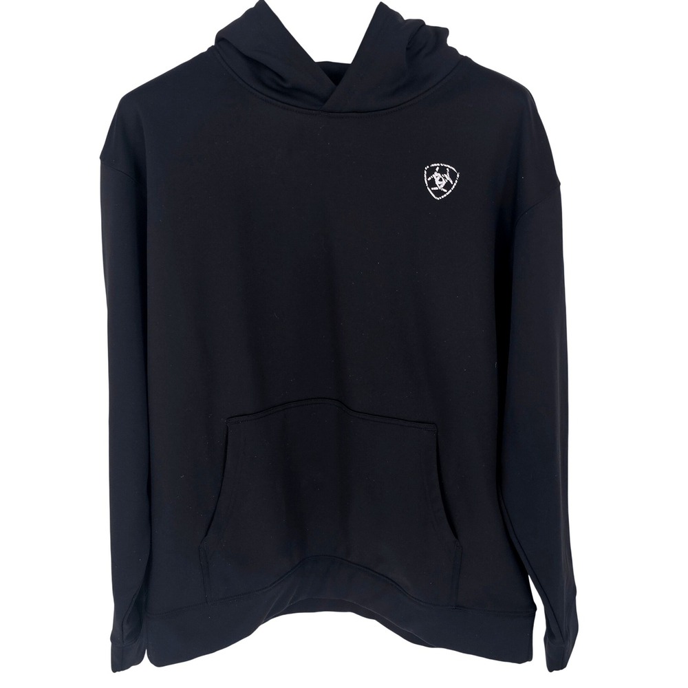 Ariat Black Pullover Hoodie with Small Logo